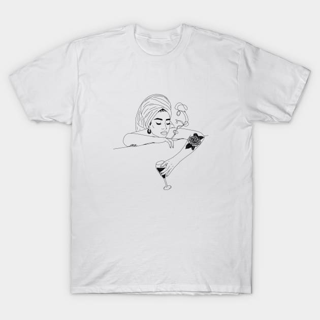 Unbothered Woman T-Shirt by SKA ART